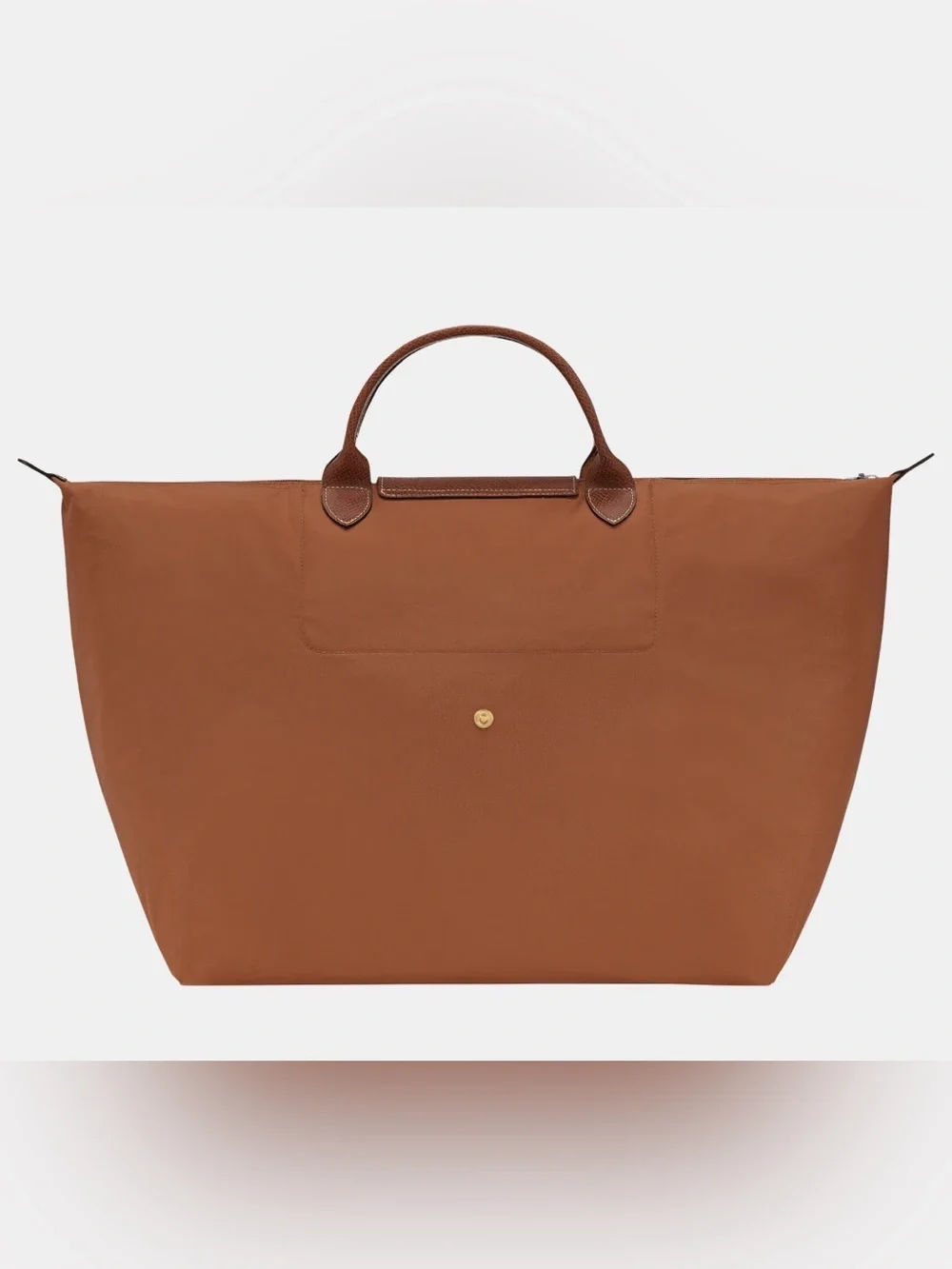 LONGCHAMP Le Pliage Original L Travel Bag Cognac O/S Like new - Picture 3 of 13